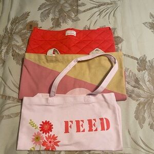 Clarins Red Quilted Tote Bag..plus xtra with purchased